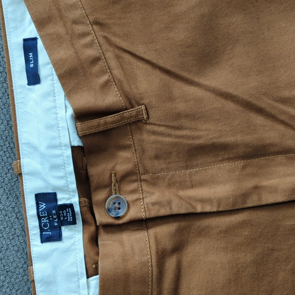 J. Crew Factory Chinos (Dark Khaki)